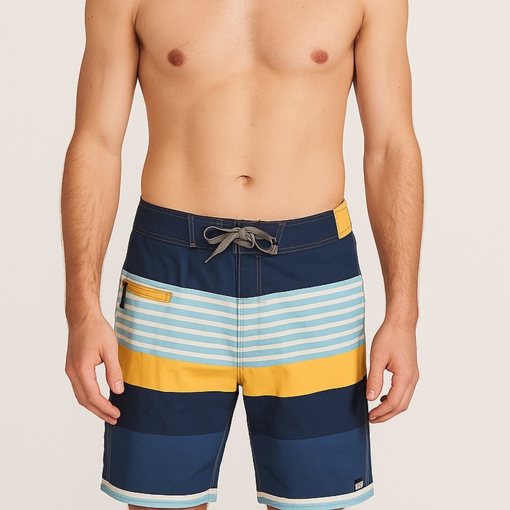 Patagonia wavefarer striped swim‎ trunks board shorts men’s size 30 - Picture 2 of 13